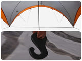 Party Tent with Roof Grey and Orange 500 x 500 x 350 cm 42028609