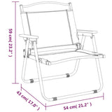 Camping Chair Set of 2 Green 319483