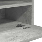 Wall Cabinets with LED Lights for TV 2 pcs Concrete Grey 40x30x60.5 cm 837085