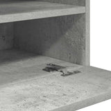 Wall Cabinets with LED Lights for TV 2 pcs Concrete Grey 40x30x60.5 cm 837085