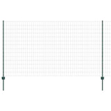 Fence with Posts Green 1.4 x 10 m Steel 3335985