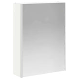 Bathroom Furniture Set 5 pcs White Engineered Wood and Glass 3407007