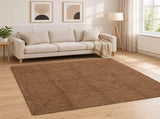 Area Rug Grey 200 x 200 cm Jute 42010419