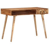 ZNTS Writing Desk 110x50x76 cm Solid Wood Acacia 338434