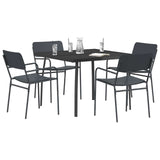 Dining Set 5 pcs Anthracite Steel 3422860