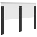 Headboard with Headboard Black Oak 140 cm Engineered wood 887759