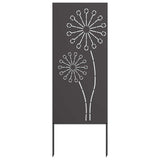 Garden Privacy Screen Black 50 x 140 cm Cold-rolled steel 876301