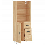Highboard Sonoma Oak 69.5x34x180 cm Engineered Wood 3190016