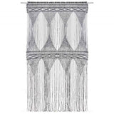Macrame Curtain Anthracite 140x240 cm Cotton 323996