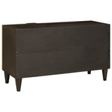 TV Cabinet Black and Gold 80 x 33 x 46 cm Engineered wood 4017843