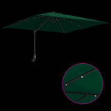 Garden Parasol Green 248.5 x 247.5 x 160 cm Polyester and Steel 42003252