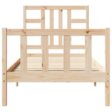 Bed Frame without Mattress 90x190 cm Single Solid Wood Pine 3191936