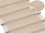 Stair Mats Self-adhesive Sisal-Look 15 pcs 65x21x4 cm Berber 326893