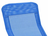 Folding Sun Loungers 2 pcs Textilene Blue 44337