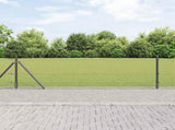 Welded Wire Fence with Concrete Base 10 x 0.5 m 3352508