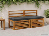 Bench Cushions SOEST 2 pcs 100% Polyester Anthracite 949685