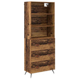 Highboard Old Wood 69.5 x 34 x 180 cm Engineered Wood 3415672