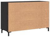 Sideboard Black Oak 90 x 34 x 80 cm Engineered Wood 879585