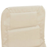 Folding Sun Loungers 2 pcs Cream Textilene&Powder-coated Steel 360173