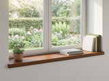 Window Sills 2 pcs Dark Brown 90 x 25 x 2 cm Solid Oak Wood 42050026