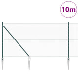 Welded Wire Fence with Spikes 10 x 1 m PVC-Coated Steel 3353058