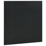 4-Panel Room Divider Black 160x180 cm Steel 335898