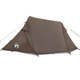 Camping Tent Tunnel 2-Person Brown Waterproof 4009631