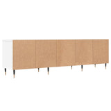 TV Cabinet White 150x30x44.5 cm Engineered Wood 831260