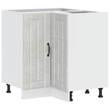 Kitchen Corner Base Cabinet Lucca Concrete Grey Engineered Wood 853751