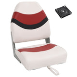 2 Piece Foldable Boat Seat Set High Backrest 3284316