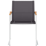 Garden Chair Set of 4 Grey 46516