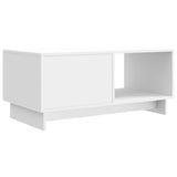 Coffee Table High Gloss White 90 x 50 x 40 cm Engineered Wood 894039