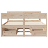 Bed Frame without Mattress 140x200 cm Solid Wood Pine 3306381