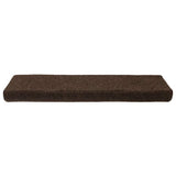Stair Mats Self-adhesive 15 pcs 65x21x4 cm Brown Rectangular Edge 326188