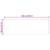 Faux Sheepskin Rug TAFALLA White 80 x 250 cm Polyester 42021458
