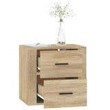 ZNTS Wall-mounted Bedside Cabinet Sonoma Oak 50x36x47 cm 816859