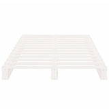 Bed Frame without Mattress White 90x190 cm Single Solid Wood Pine Single 3190496