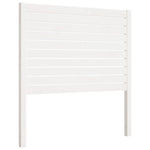 ZNTS Bed Headboard White 106x4x100 cm Solid Wood Pine 819006