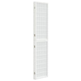 Folding 3-Panel Room Divider Japanese Style 120x170 cm White 352087