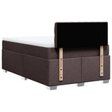 Box Spring Bed with Mattress Dark Brown 120x200 cm Fabric 3285865