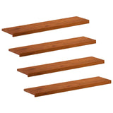 Stair Tread 4 pcs 120 x 30 x 2 cm Brown Solid Oak Wood 3449332