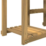 Plant Stand White 85 x 30 x 114.5 cm Solid Acacia Wood 903107