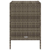 Garden Storage Cabinet Grey 55x59x80 cm Poly Rattan 365553