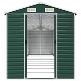 Garden Shed Green 191x895x198 cm Galvanised Steel 3188240