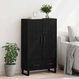 Highboard Black Oak 69.5 x 30 x 115 cm Engineered Wood 882498