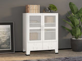 Industrial Storage Chest White Metal 339622