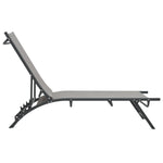Sun Loungers 2 pcs Textilene and Steel 47848