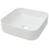 Basin Square Ceramic White 39x39x13.5 cm 142338