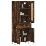 Highboard Smoked Oak 69.5x34x180 cm Engineered Wood 3199910