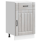 Kitchen Base Cabinet Lucca Grey Sonoma Engineered Wood 853723